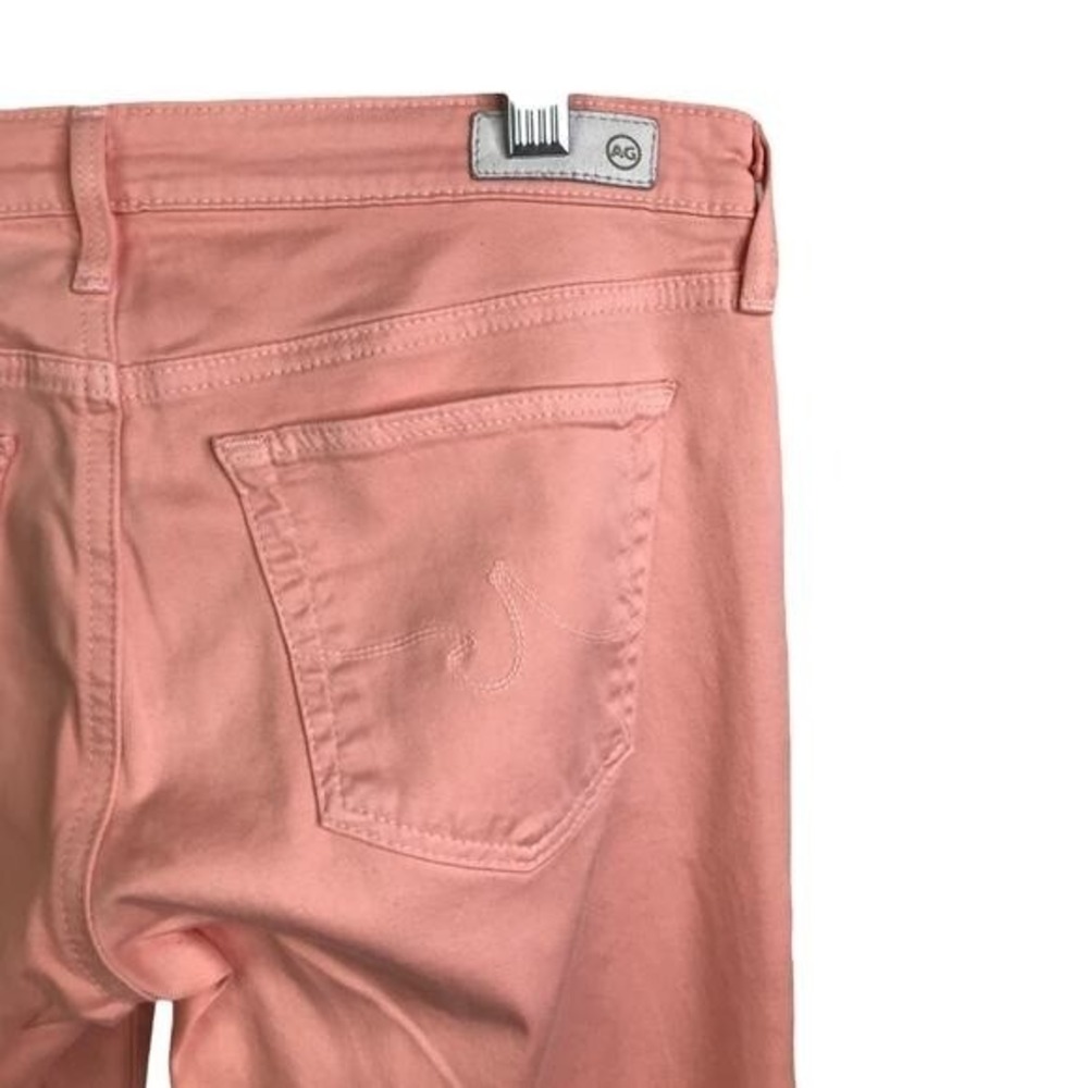 AG Adriano Goldschmied Jeans 2 Salmon Pink Zip Ankle Skinny Legging‎ Stretch - Picture 7 of 12